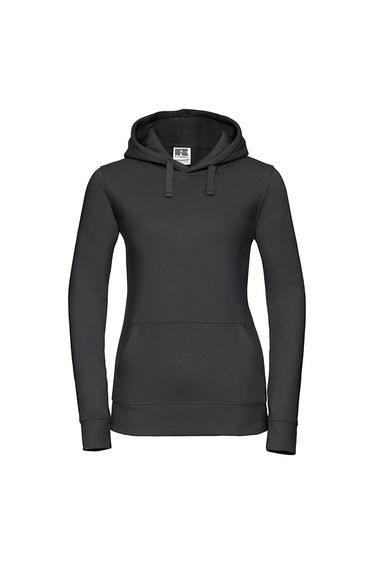 Russell Womens Premium Authentic Hoodie (3-Layer Fabric) - Black