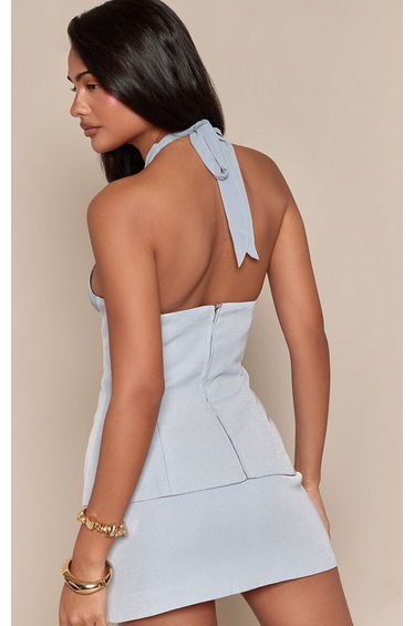 Blue Woven A Line Skirt Co-ord product thumbnail 3