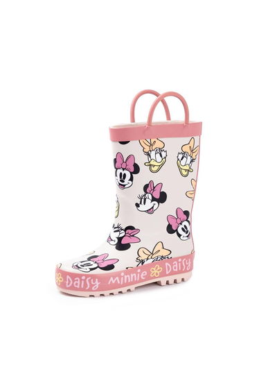 Disney Girls Minnie Mouse & Daisy Wellington Boots - Pink