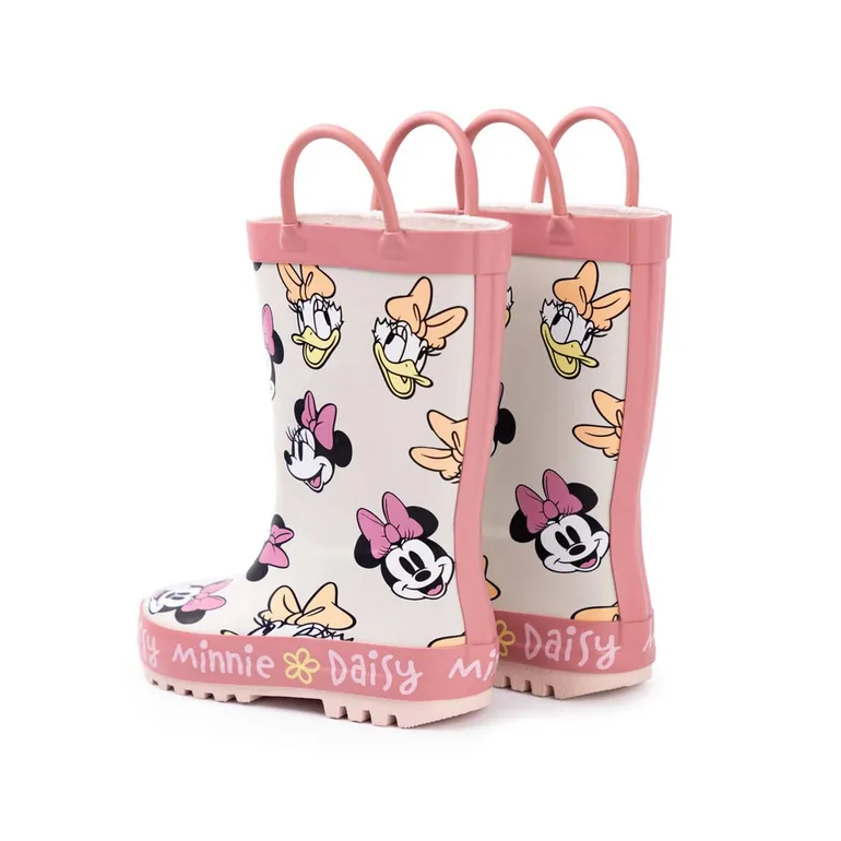 بوت بناتي بطبعة ديزني - زهري  - 1