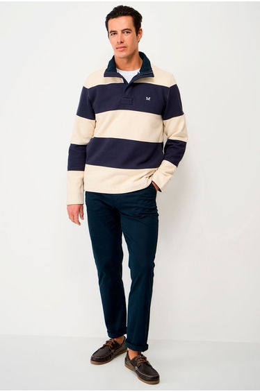Salc Sailing Cut And Sew Padstowe Sweat Blue