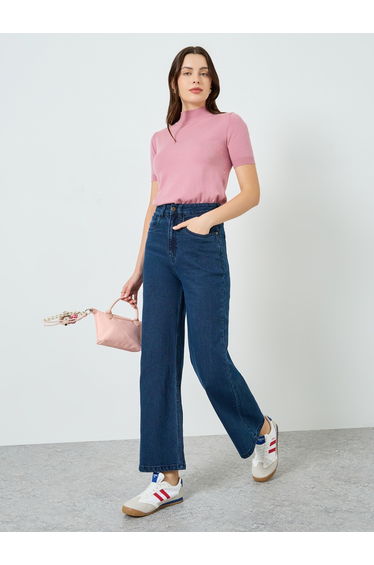 Women High-Rise Wide Leg Jeans