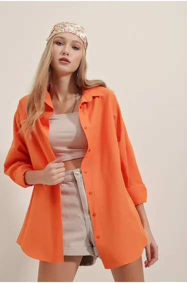 BDART Oversized Long Sleeve Button-Up Shirt