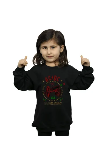 AC/DC Girls Christmas For Those Sweatshirt - Black