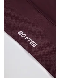 Super Sculpt Seamless Cross-Back Sports Bra in Burgundy - 5