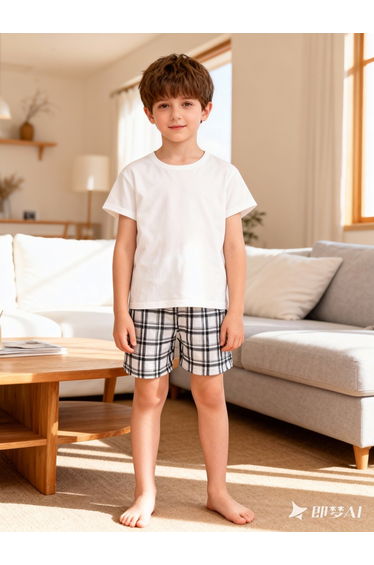 Boys Short Sleeve T-Shirt and Shorts Pyjama Set