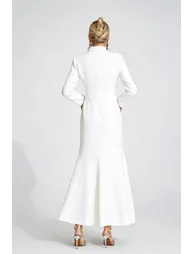 Beca White Diamond Maxi Dress - 6