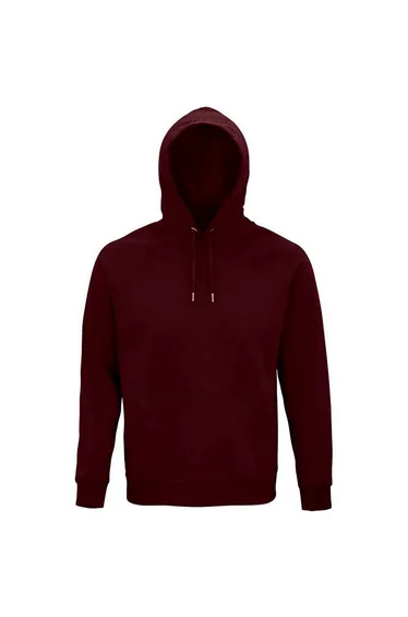 SOLS Unisex Adult Stellar Organic Hoodie - Burgundy