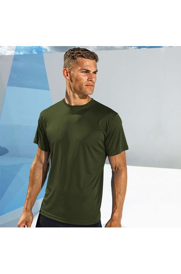 Tri Dri Mens Short Sleeve Lightweight Fitness T-Shirt - Olive