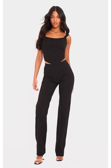 Tall Black Stretch Woven Trousers