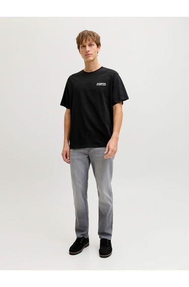 Black Cotton Crew Neck T-Shirt