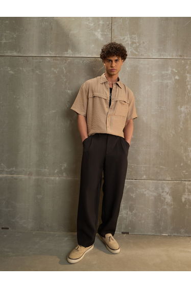 Men Beige Relaxed Fit Shirt