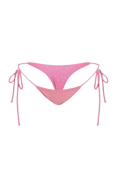 Lilac Hot Fix Tie Side Bikini Bottoms