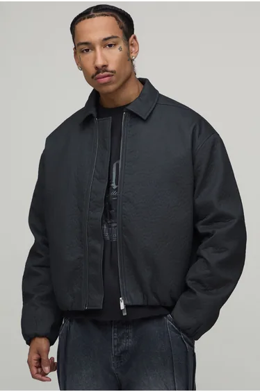 جاكيت بوهو مان رمادي