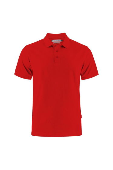 James Harvest Mens Neptune Modern Polo Shirt - Red