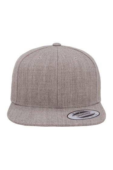 Yupoong Mens The Classic Premium Snapback Cap - Heather/Heather