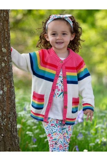 Rainbow cardi