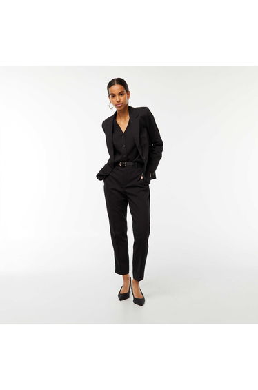 Long-sleeved tailored jacket BLACK