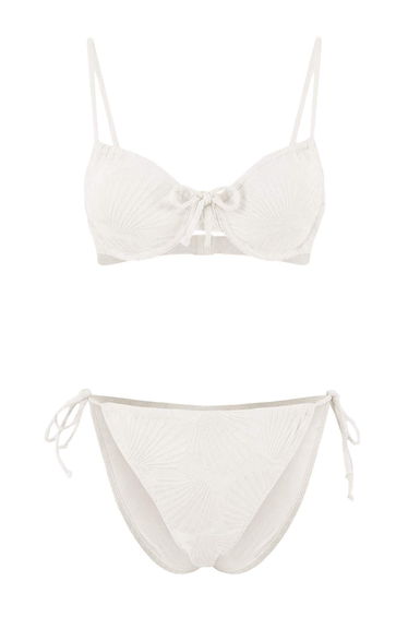 Ecru*St Printed Balconette Normal Waist Bikini Set