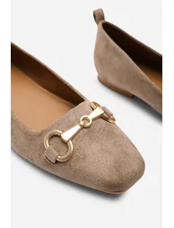 حذاء باليه وير از ذات فروم باللون البني - 5