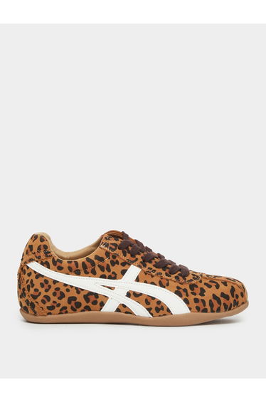 Women Leopard Print Lace Up Sneakers