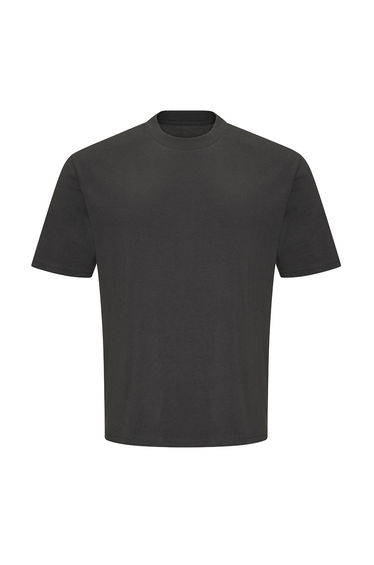 Awdis Mens Heavyweight Boxy T-Shirt - Solid Charcoal