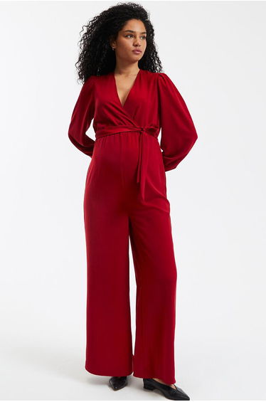 Recycled Maternity Jumpsuit with Long Sleeves