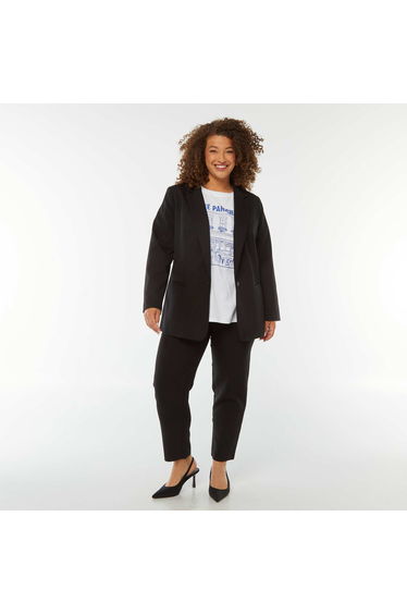 Long tailored jacket BLACK