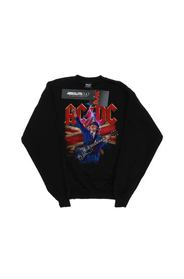 AC/DC Boys Angus Union Flag Lightning Sweatshirt - Black