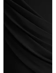 Labina | Black Plunge-Neck Jumpsuit With Cape-Sleeves - 5