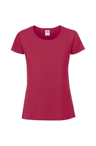 Fruit of the Loom Womens/Ladies Iconic 195 Premium T-Shirt - Cranberry