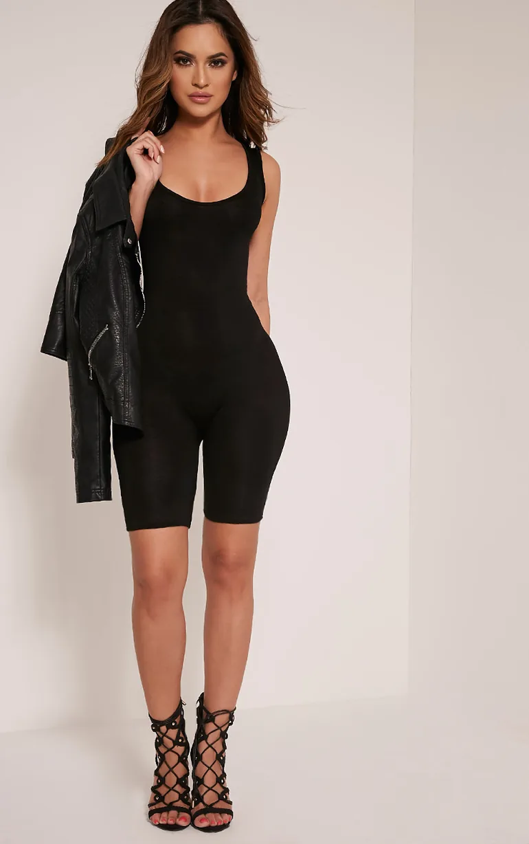 Lashanti Black Fitted Unitard