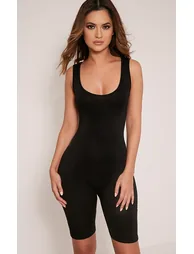 Lashanti Black Fitted Unitard - 3