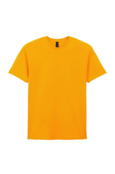 Gildan Mens Soft Style Ringspun T Shirt - Gold