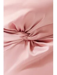 Pink Satin Woven Dress - 4