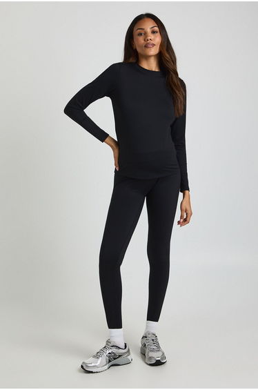 Maternity Supersoft Sculpt Bump Support Legging - black