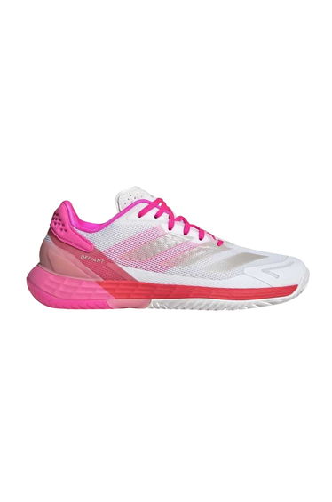 Adidas Womens/Ladies Defiant Speed 2 Cushioned Tennis Shoes - White/Pink