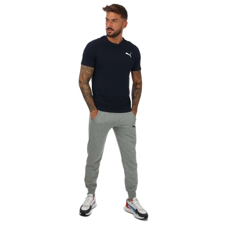 Men's Puma Small Logo T-Shirt in Blue