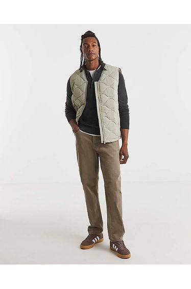 Onion Quilt Zip Through Gilet