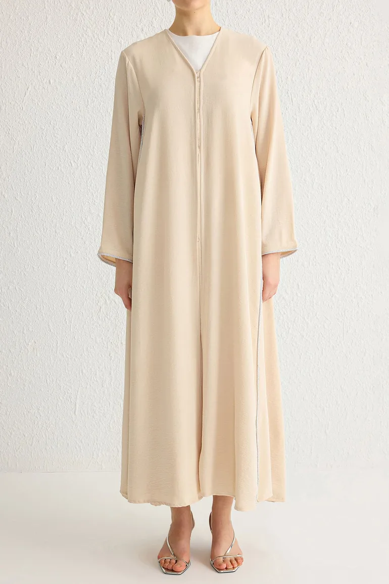 Stone Woven Cape & Abaya - 1