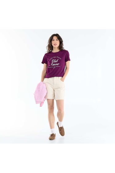 Printed T-shirt PURPLE