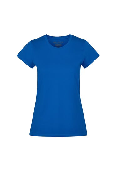 Build Your Brand Womens/Ladies Basic T-Shirt - Intense Blue