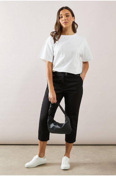Petite Stretch Crop Trousers