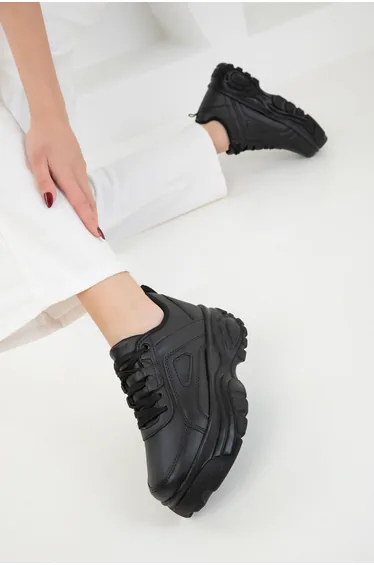 Black-Black Women's Sneakers