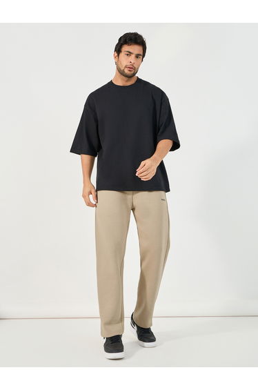 Essential Print Relaxed Fit Open Hem Joggers