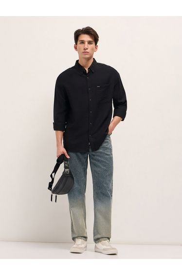 Men Herringbone Relaxed Fit Casual shirt
