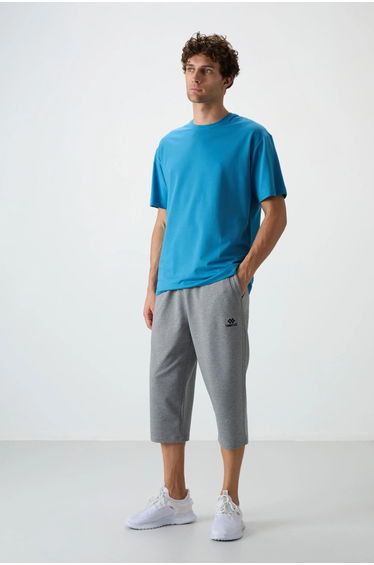 TOMMY Men's Mid-waist Wide-leg Capri Shorts