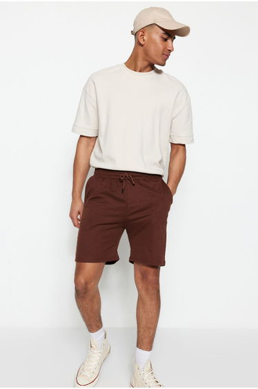 Brown and Stone Plain Cut 2-Piece Shorts Pack