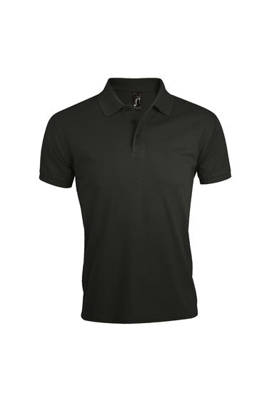 SOLs Mens Prime Pique Plain Short Sleeve Polo Shirt - Dark Grey