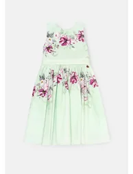 Elisa Mint Print Bow Back Dress - 7